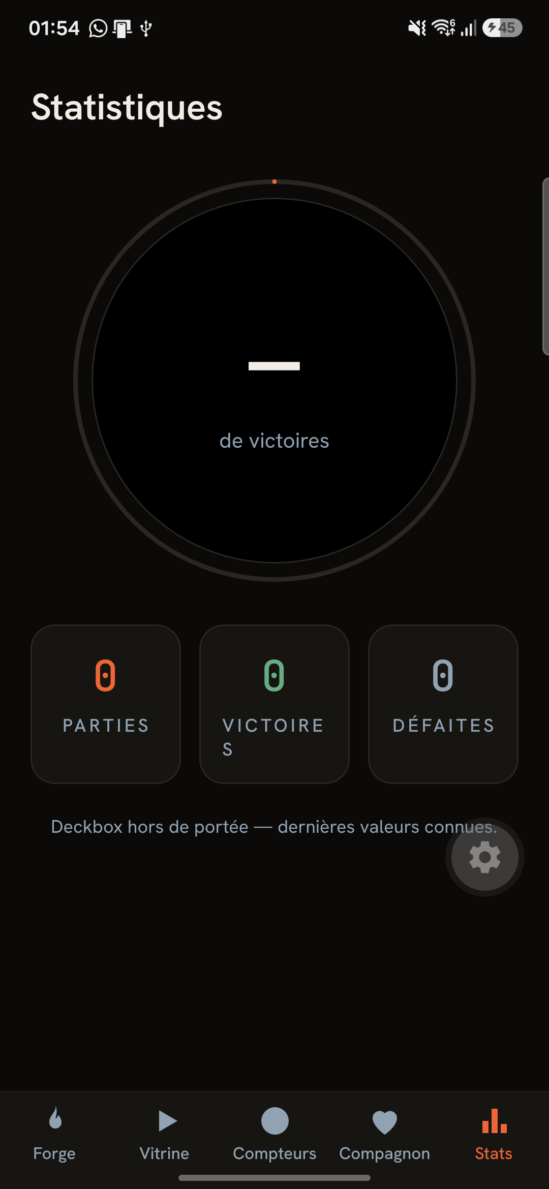 Statistik-Tab der App
