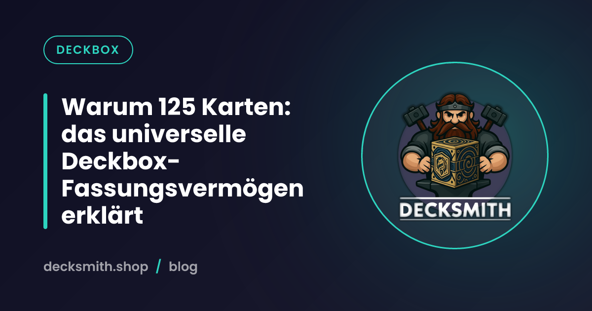 Warum 125 Karten: das universelle Deckbox-Fassungsvermögen erklärt