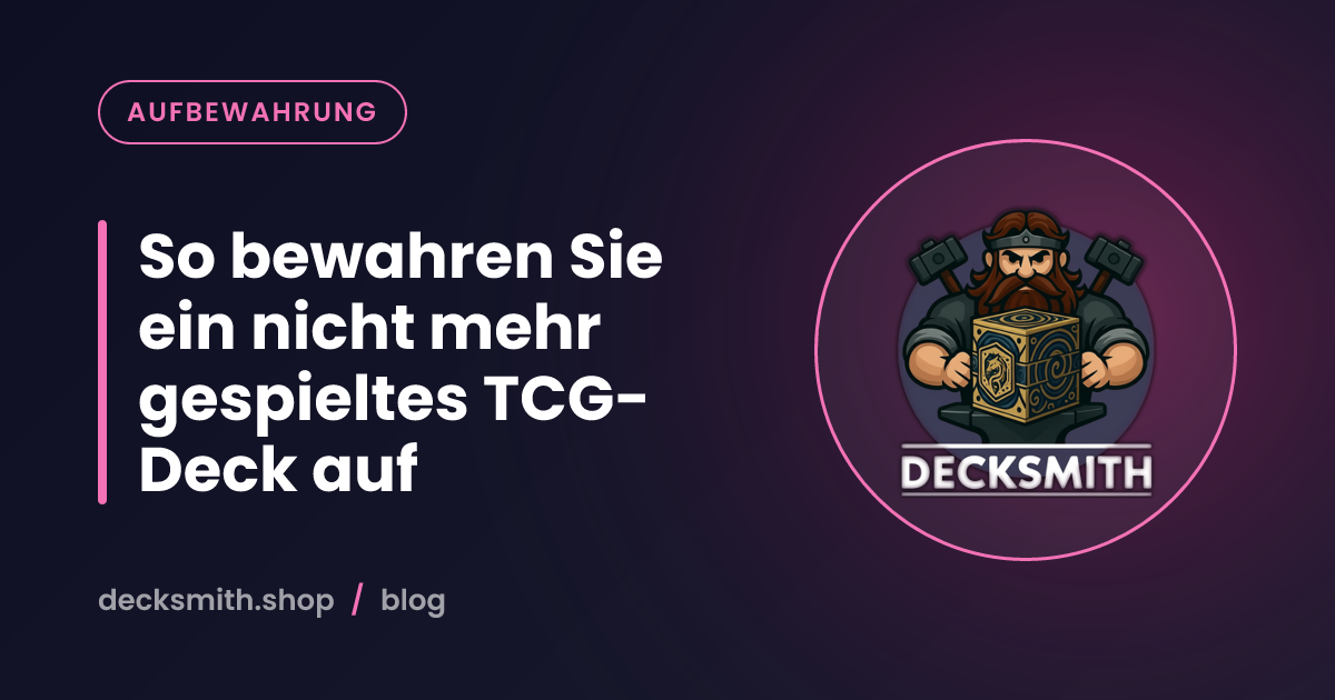 So bewahren Sie ein nicht mehr gespieltes TCG-Deck auf