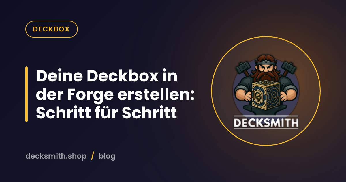 Deine Deckbox in der Forge erstellen: Schritt für Schritt