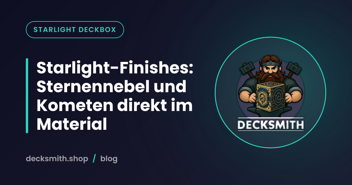 Starlight-Finishes: Sternennebel und Kometen direkt im Material