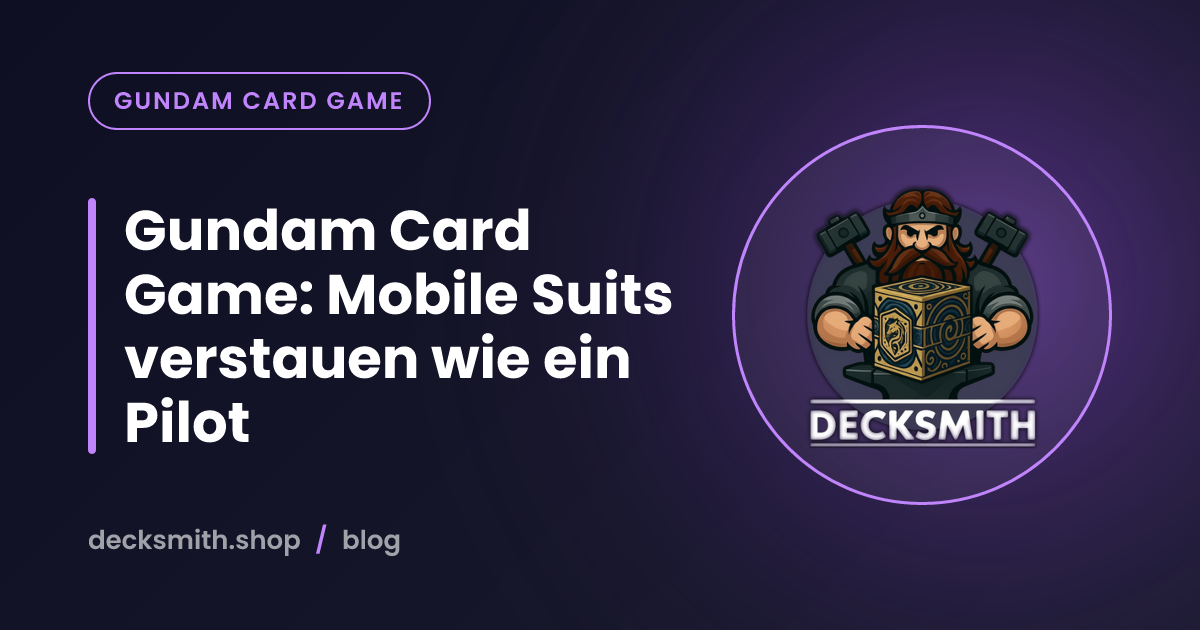 Gundam Card Game: Mobile Suits verstauen wie ein Pilot