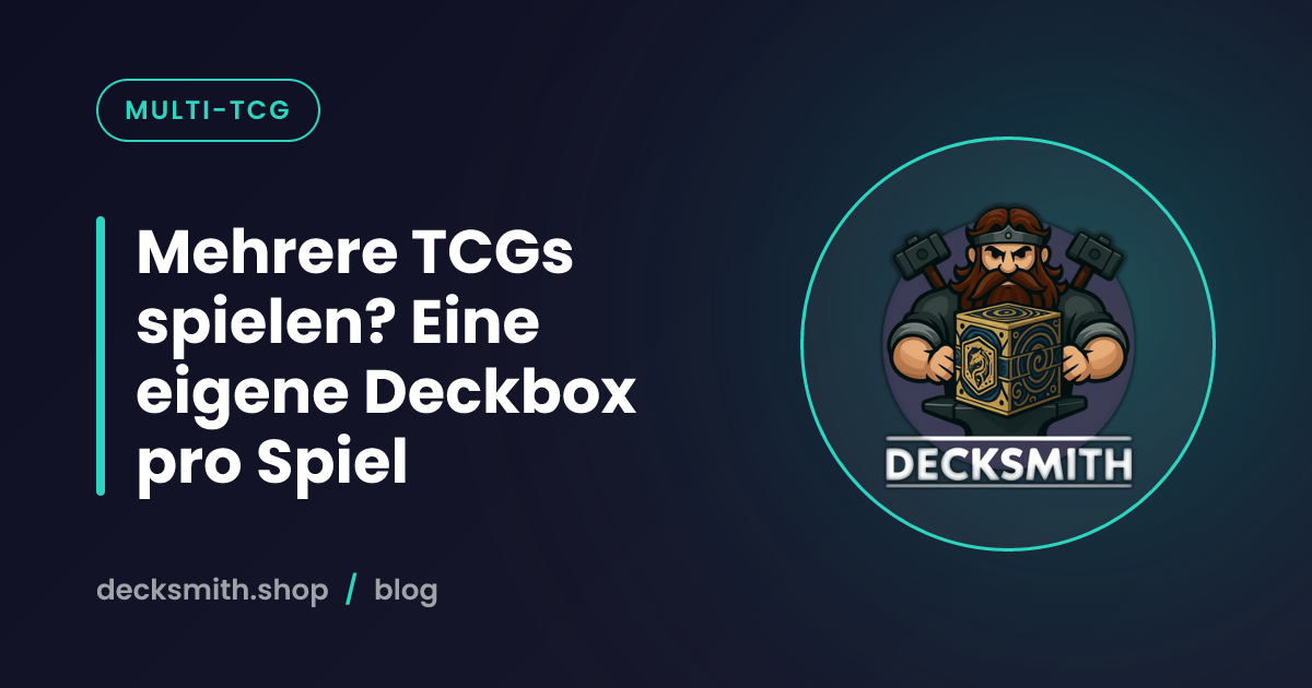 Mehrere TCGs spielen? Eine eigene Deckbox pro Spiel