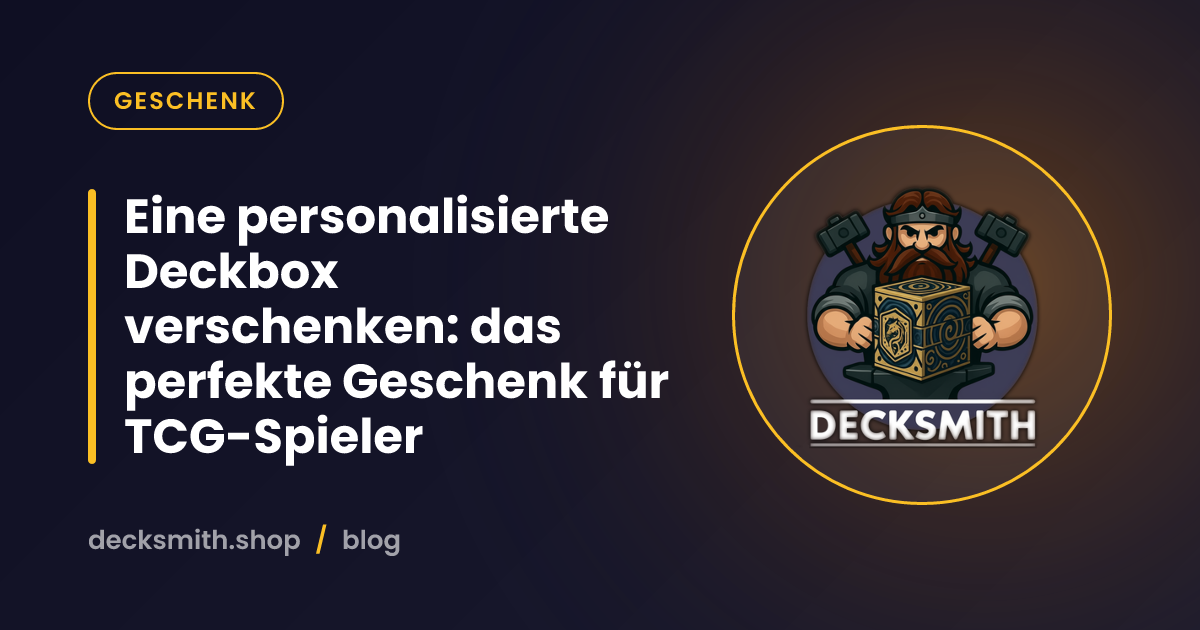 Eine personalisierte Deckbox verschenken: das perfekte Geschenk für TCG-Spieler