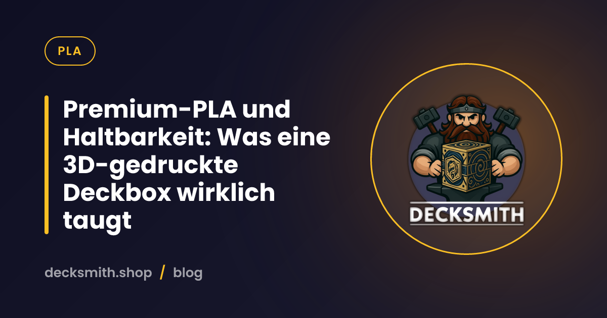 Premium-PLA und Haltbarkeit: Was eine 3D-gedruckte Deckbox wirklich taugt