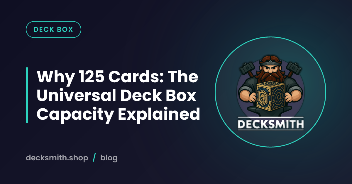 Why 125 Cards: The Universal Deck Box Capacity Explained