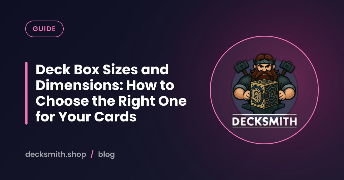 Deck Box Sizes and Dimensions: How to Choose the Right One for Your Cards