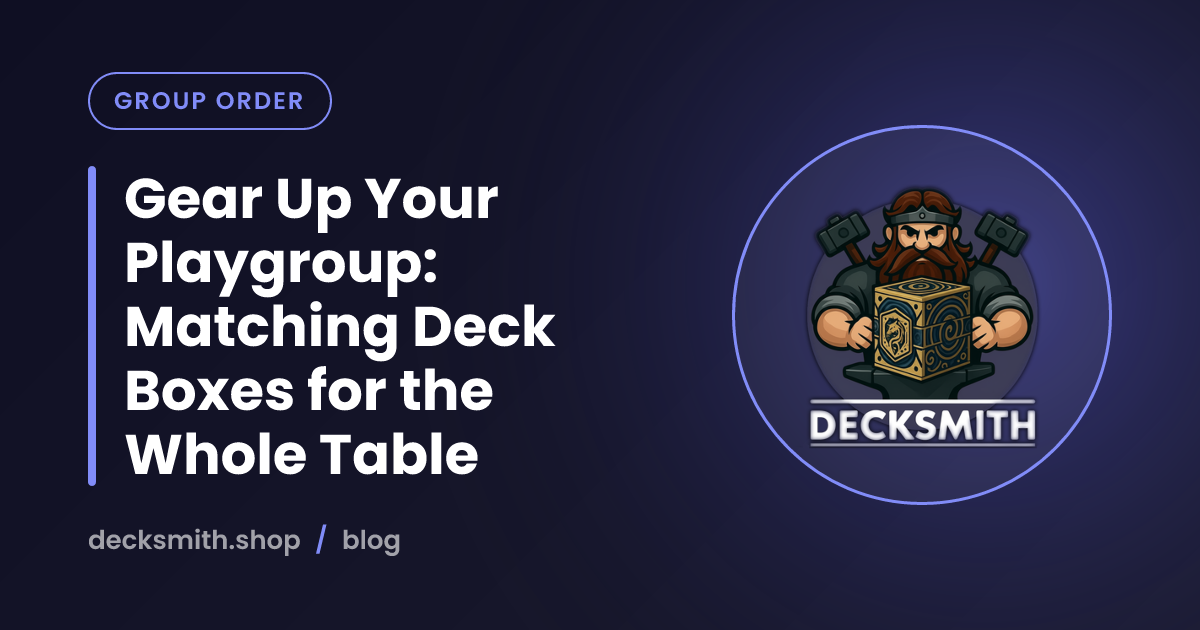 Gear Up Your Playgroup: Matching Deck Boxes for the Whole Table