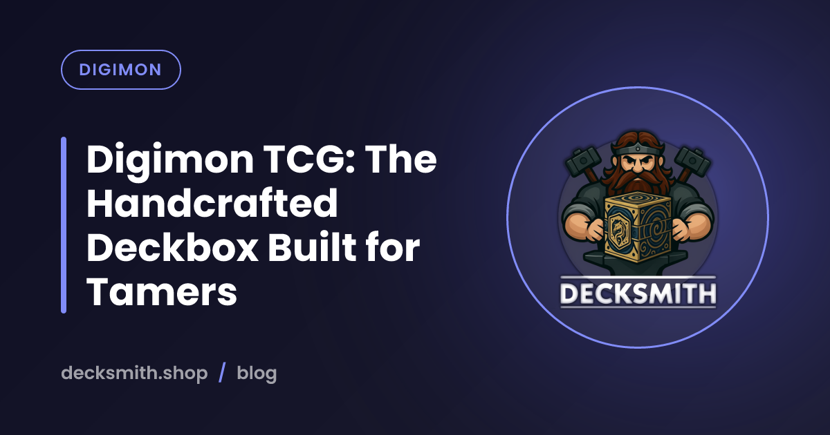 Digimon TCG: The Handcrafted Deckbox Built for Tamers