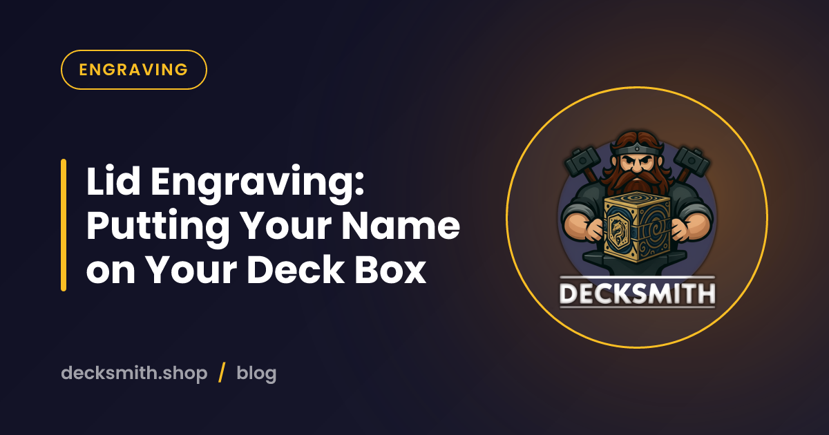 Lid Engraving: Putting Your Name on Your Deck Box