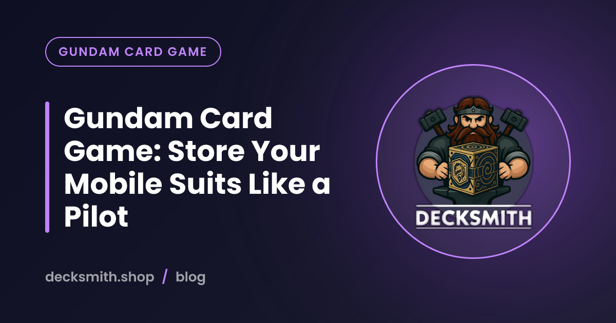 Gundam Card Game: Store Your Mobile Suits Like a Pilot
