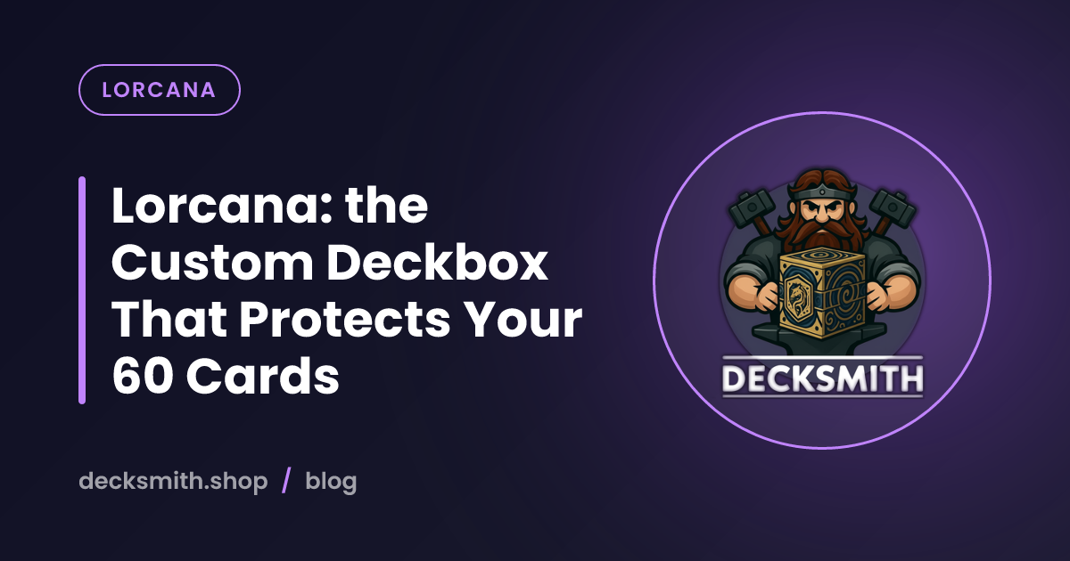 Lorcana: the Custom Deckbox That Protects Your 60 Cards