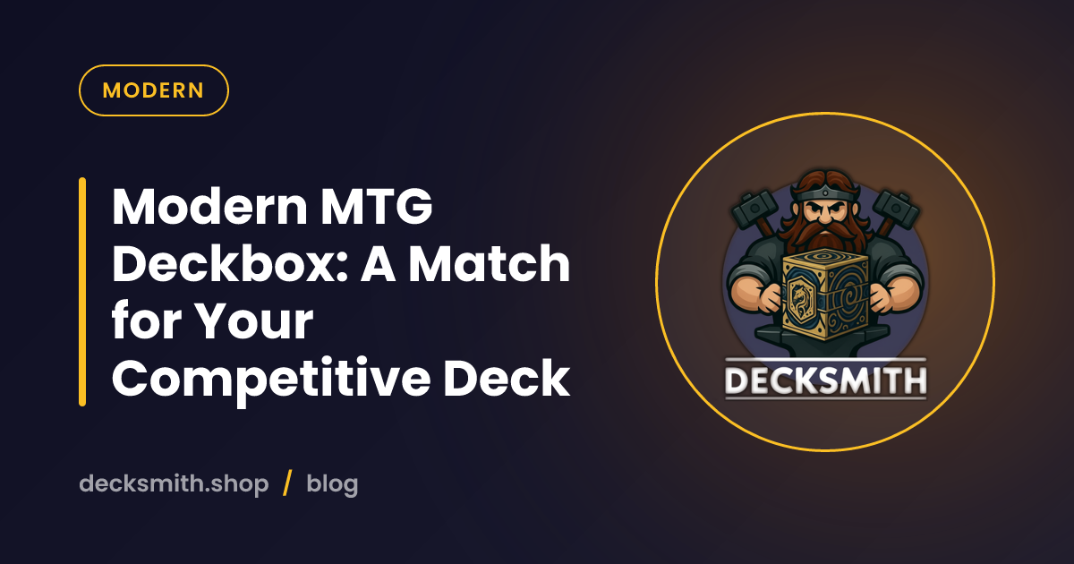 Modern MTG Deckbox: A Match for Your Competitive Deck
