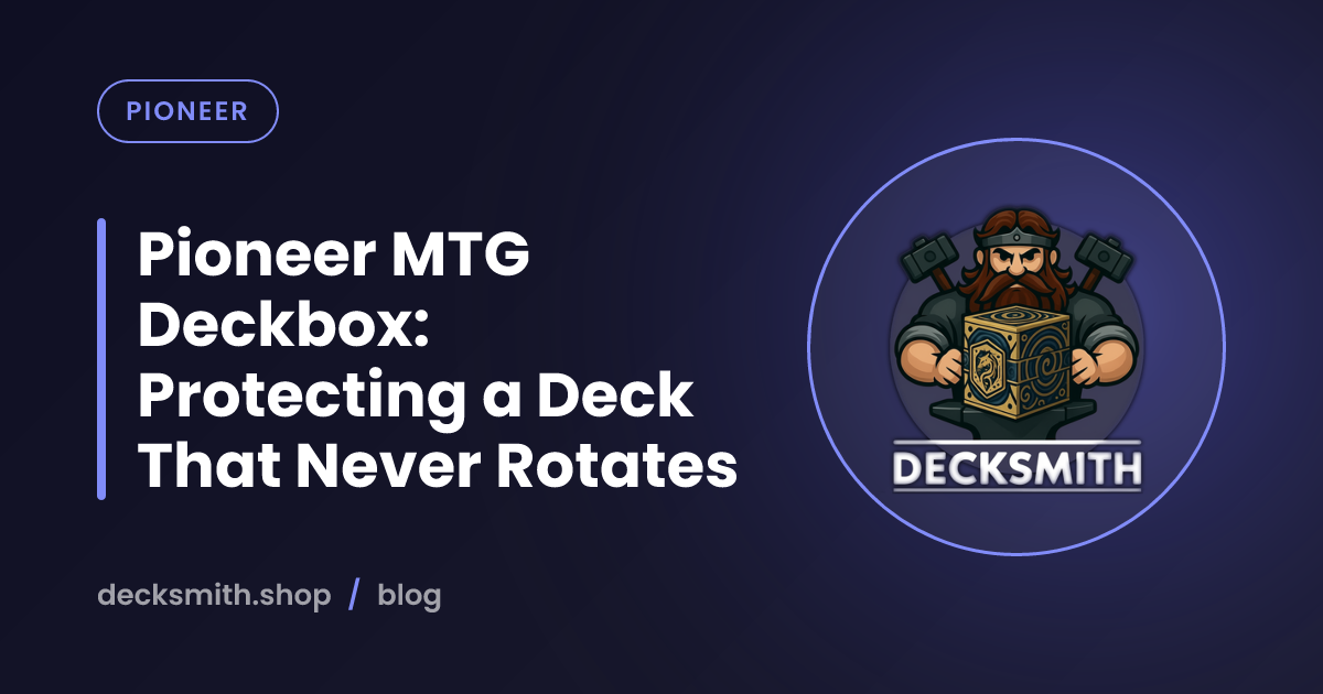 Pioneer MTG Deckbox: Protecting a Deck That Never Rotates