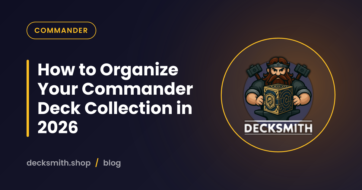 How to Organize Your Commander Deck Collection in 2026