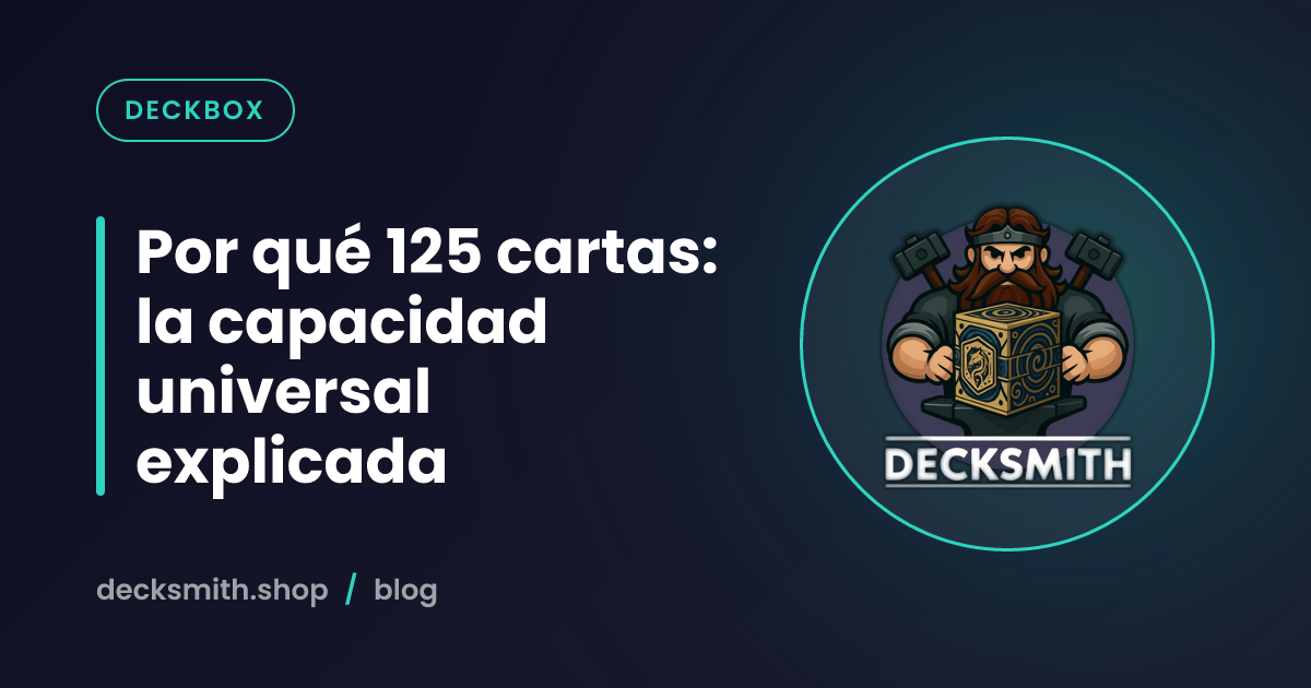 Por qué 125 cartas: la capacidad universal explicada