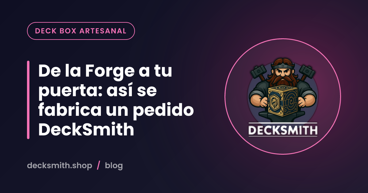 De la Forge a tu puerta: así se fabrica un pedido DeckSmith