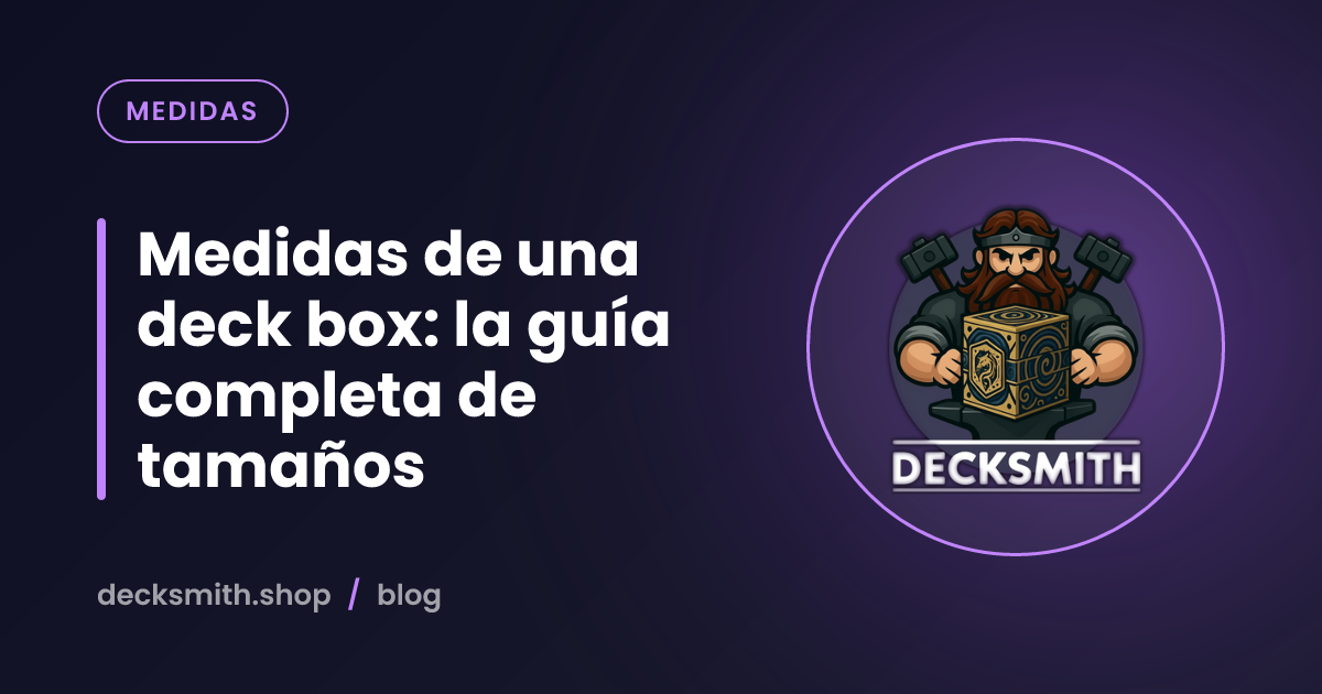Medidas de una deck box: la guía completa de tamaños
