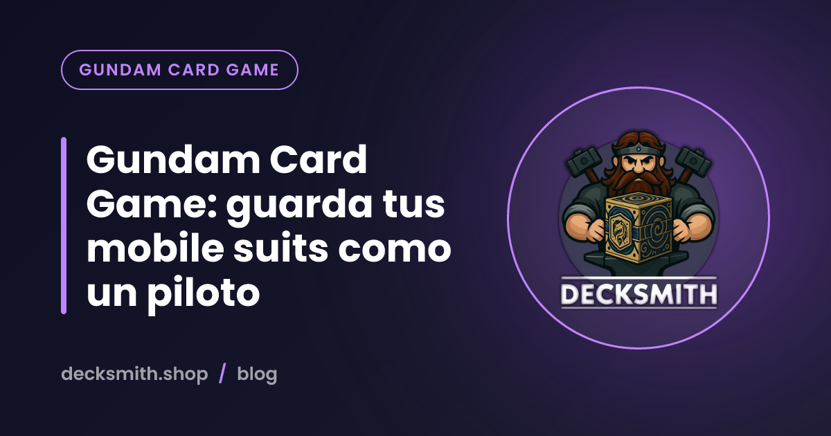 Gundam Card Game: guarda tus mobile suits como un piloto