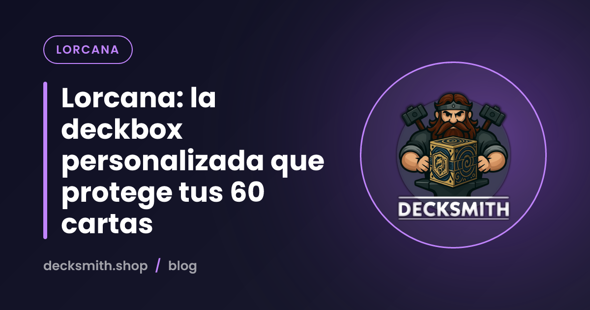 Lorcana: la deckbox personalizada que protege tus 60 cartas