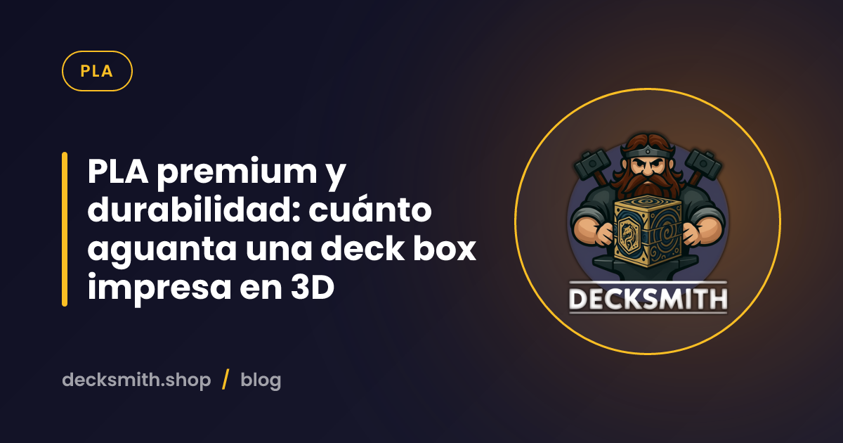 PLA premium y durabilidad: cuánto aguanta una deck box impresa en 3D