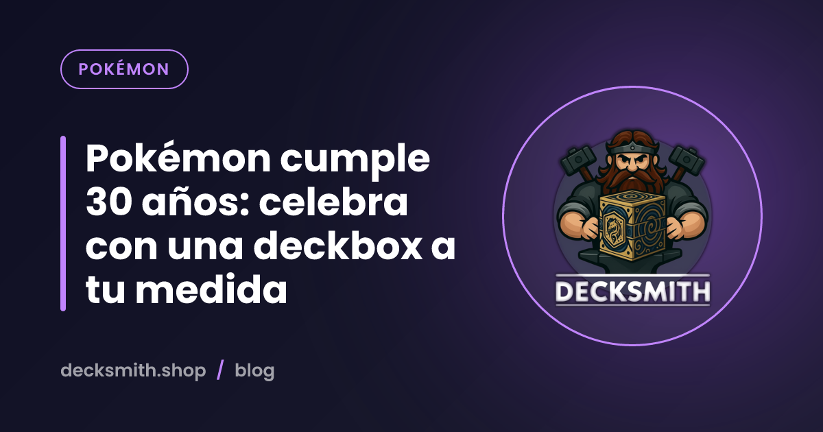 Pokémon cumple 30 años: celebra con una deckbox a tu medida