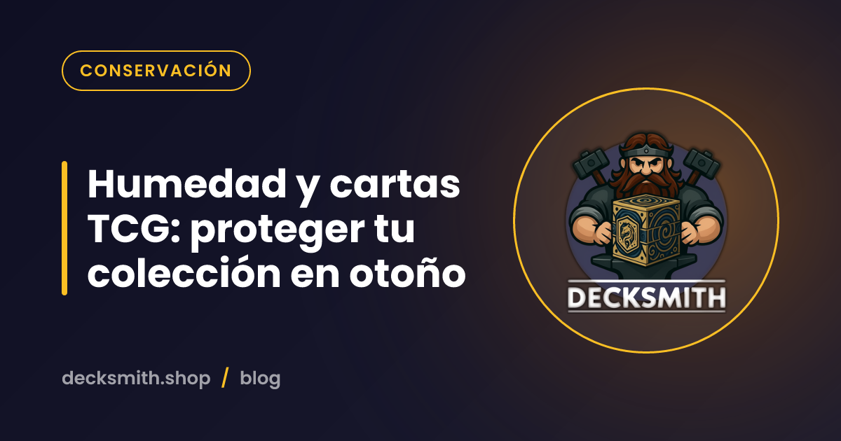 Humedad y cartas TCG: proteger tu colección en otoño