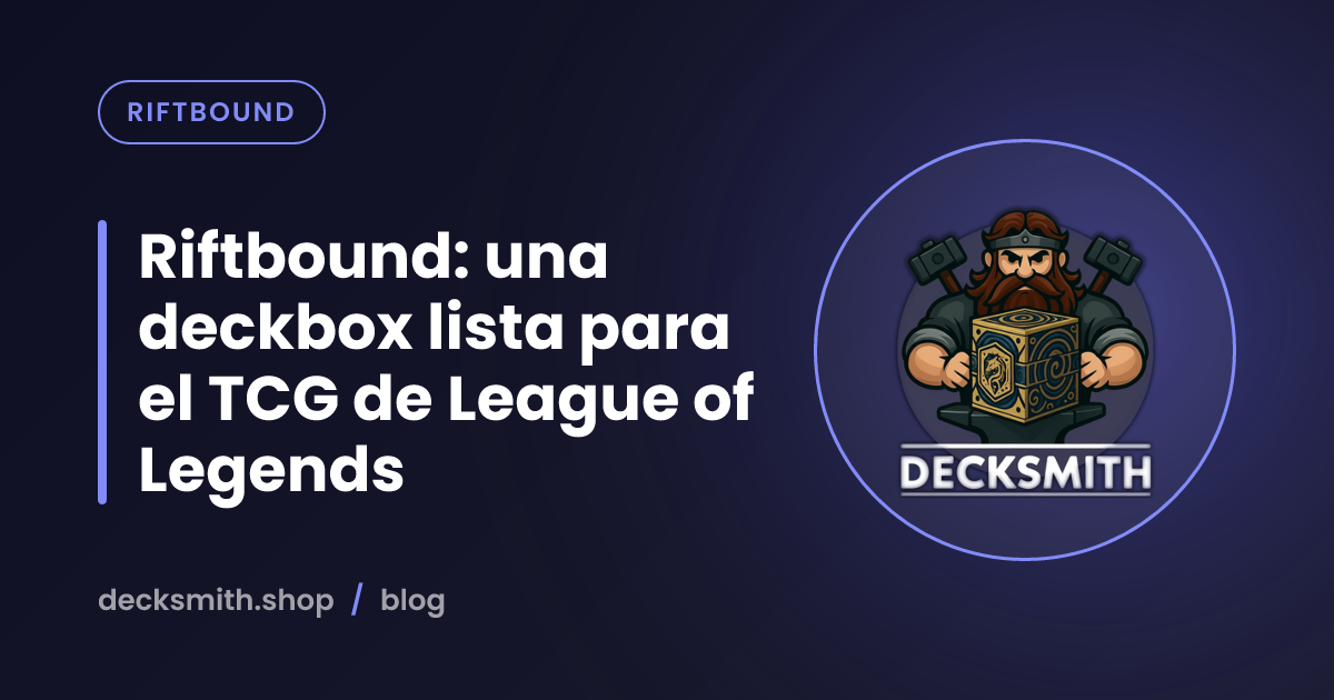 Riftbound: una deckbox lista para el TCG de League of Legends