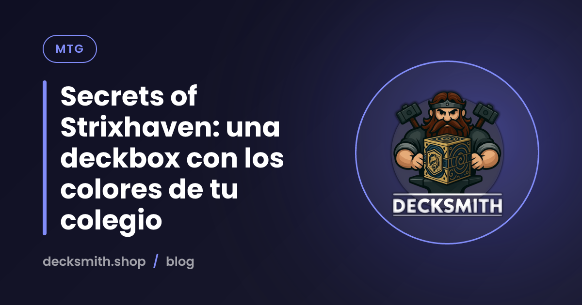 Secrets of Strixhaven: una deckbox con los colores de tu colegio