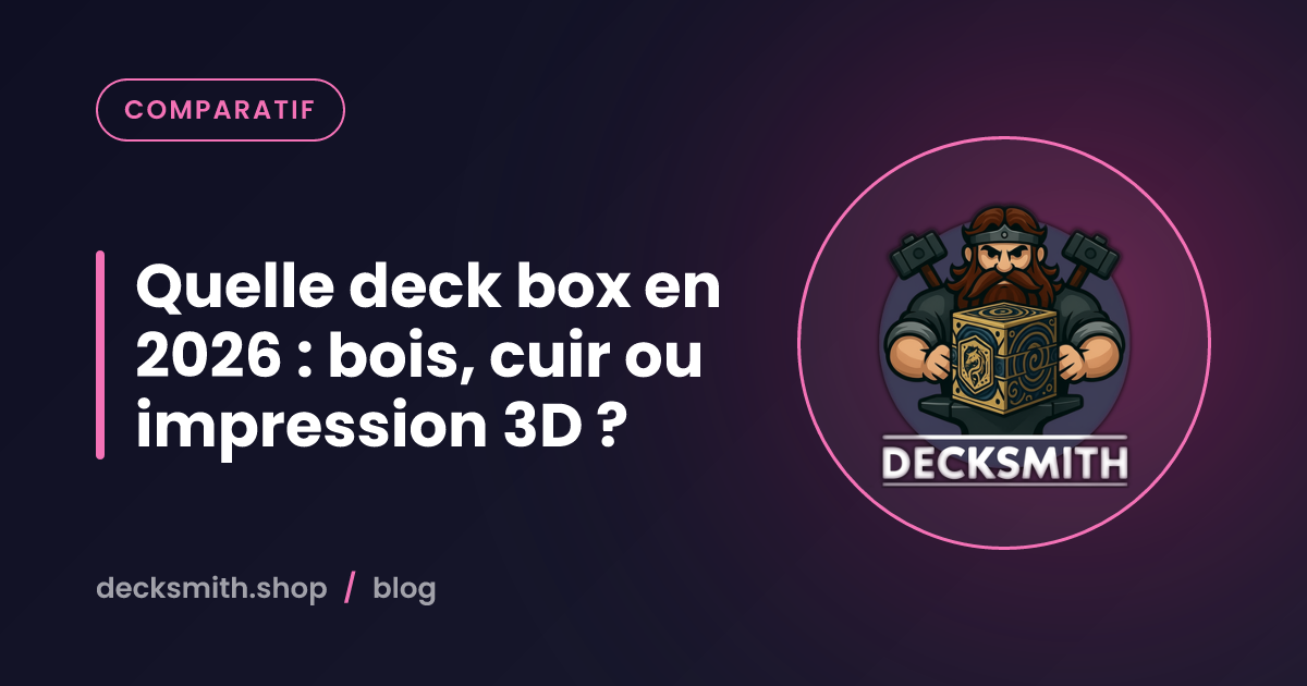 Quelle deck box en 2026 : bois, cuir ou impression 3D ?