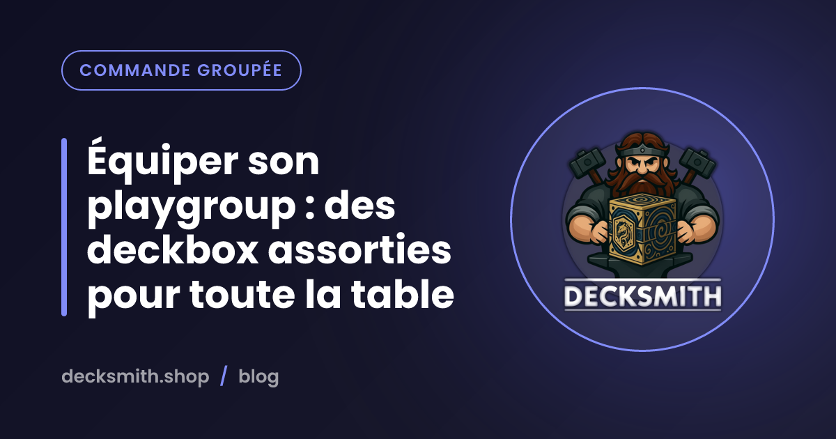 Équiper son playgroup : des deckbox assorties pour toute la table