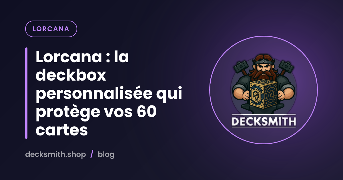Lorcana : la deckbox personnalisée qui protège vos 60 cartes