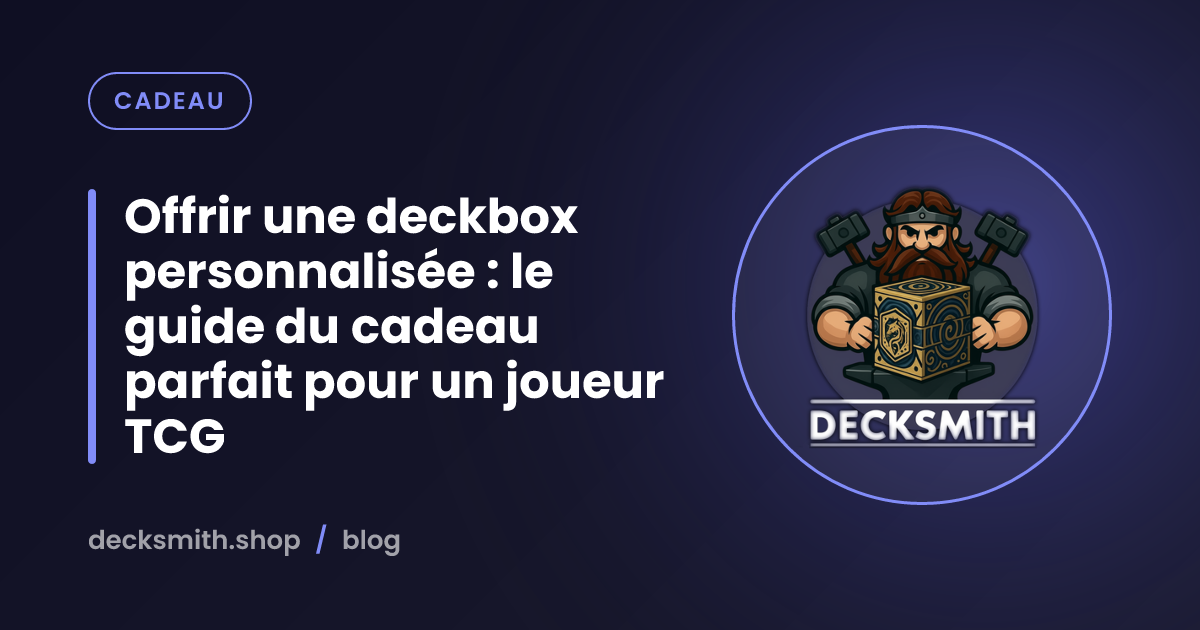 Offrir une deckbox personnalisée : le guide du cadeau parfait pour un joueur TCG