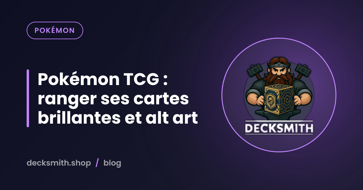 Pokémon TCG : ranger ses cartes brillantes et alt art