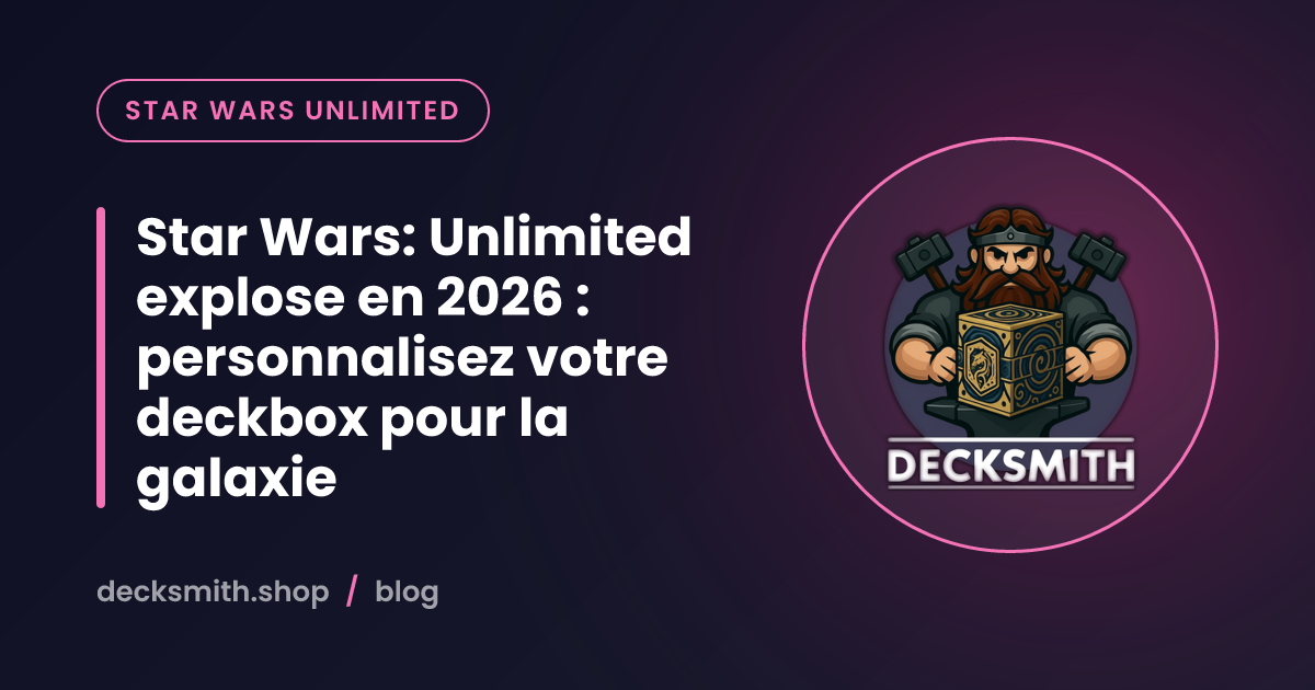 Star Wars: Unlimited explose en 2026 : personnalisez votre deckbox pour la galaxie