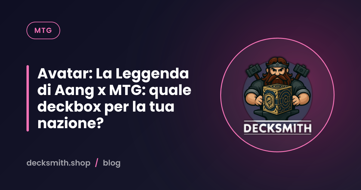 Avatar: La Leggenda di Aang x MTG: quale deckbox per la tua nazione?