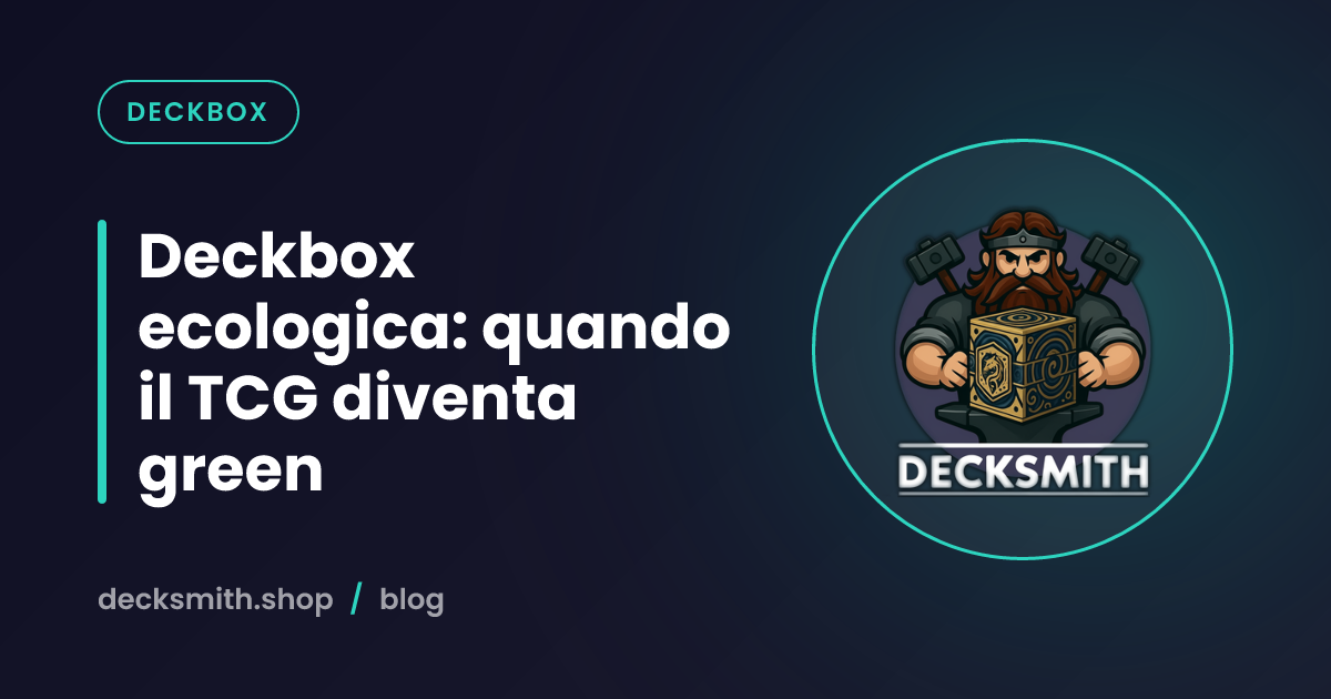 Deckbox ecologica: quando il TCG diventa green