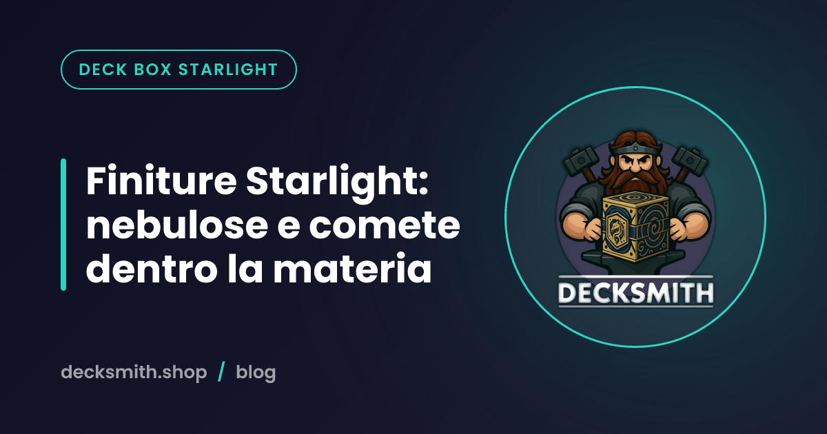 Finiture Starlight: nebulose e comete dentro la materia