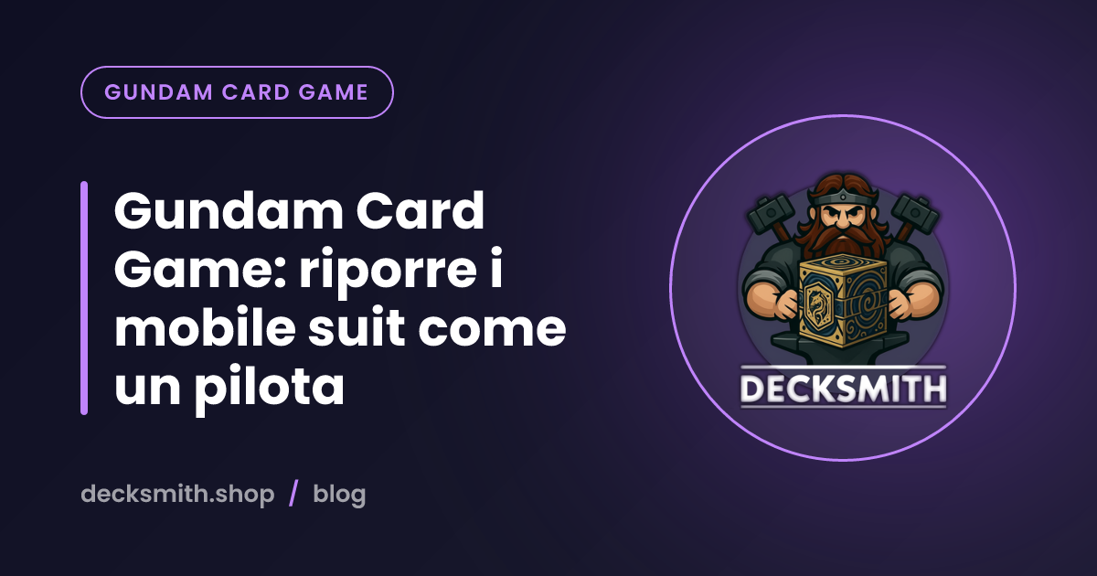 Gundam Card Game: riporre i mobile suit come un pilota