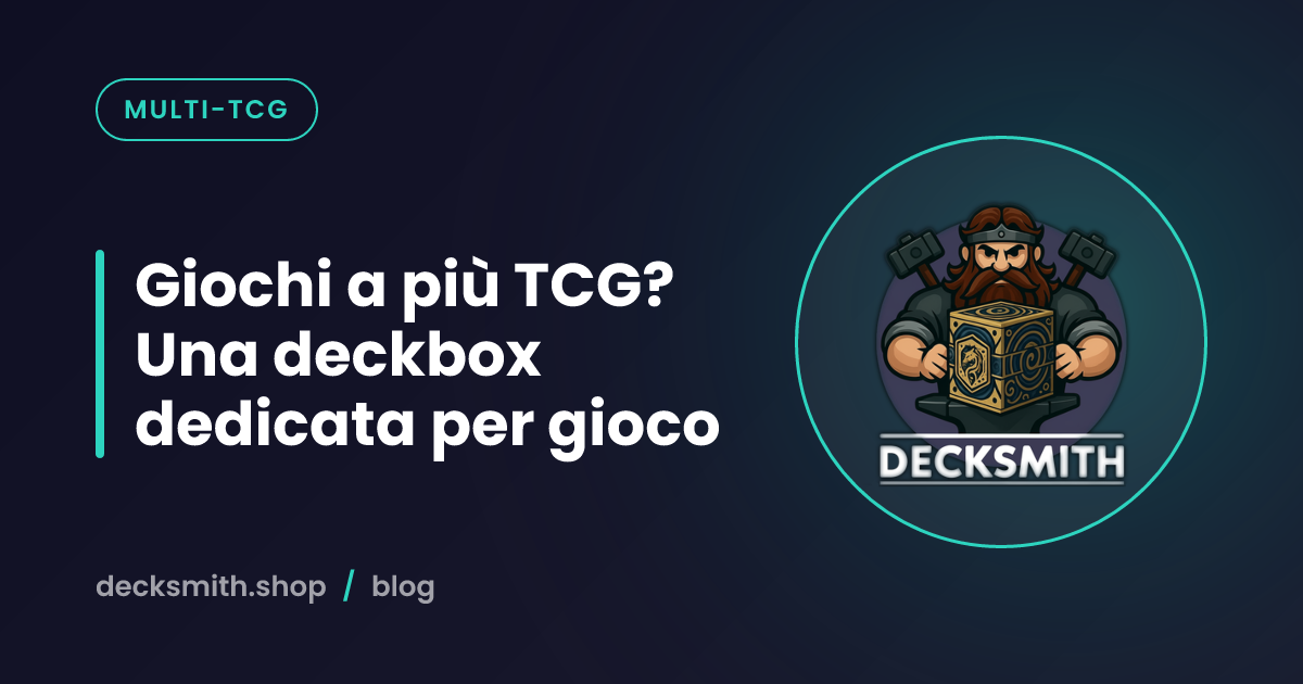 Giochi a più TCG? Una deckbox dedicata per gioco