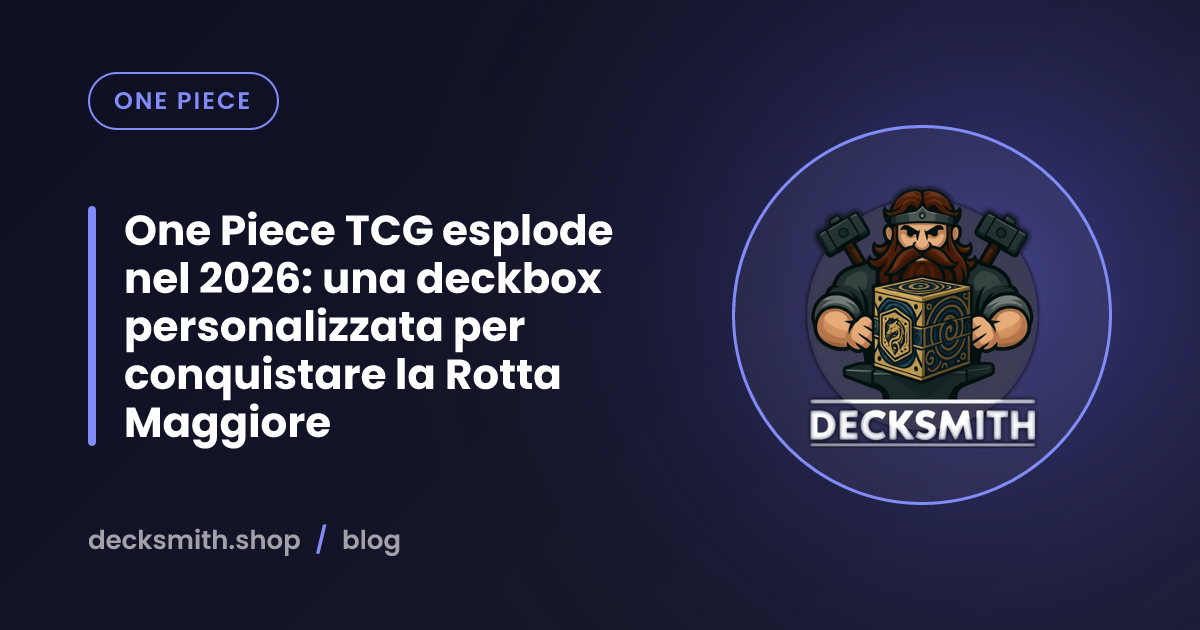 One Piece TCG esplode nel 2026: una deckbox personalizzata per conquistare la Rotta Maggiore
