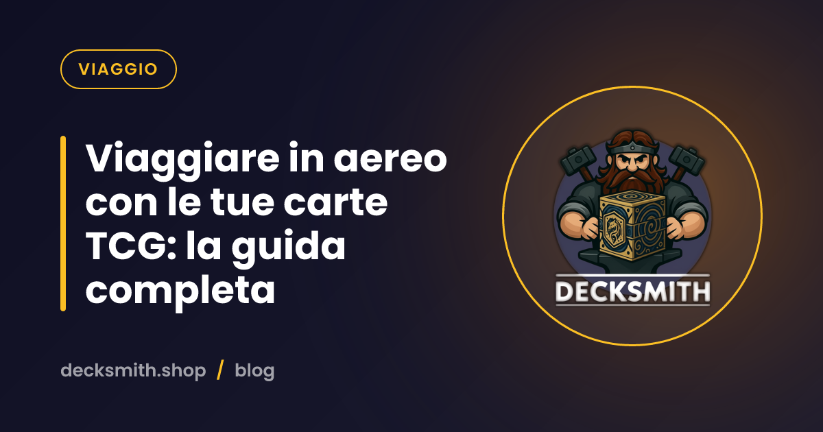 Viaggiare in aereo con le tue carte TCG: la guida completa