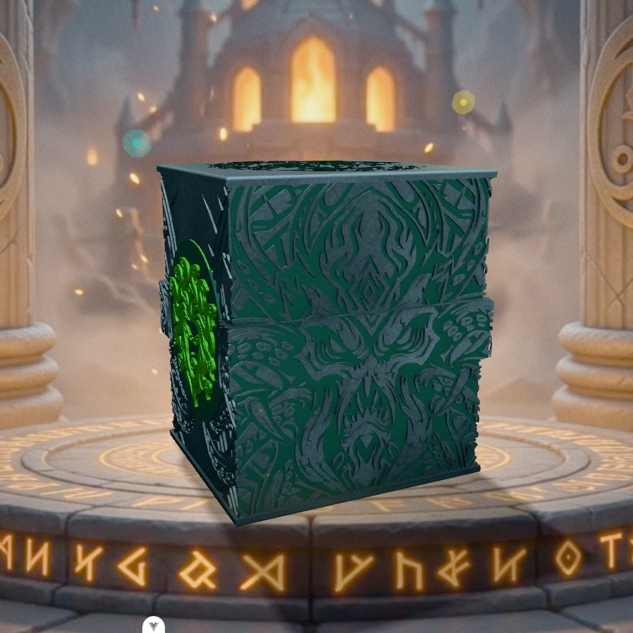 Deckbox Appel de l'abîme - Vue 2 - Accessoire TCG artisanal