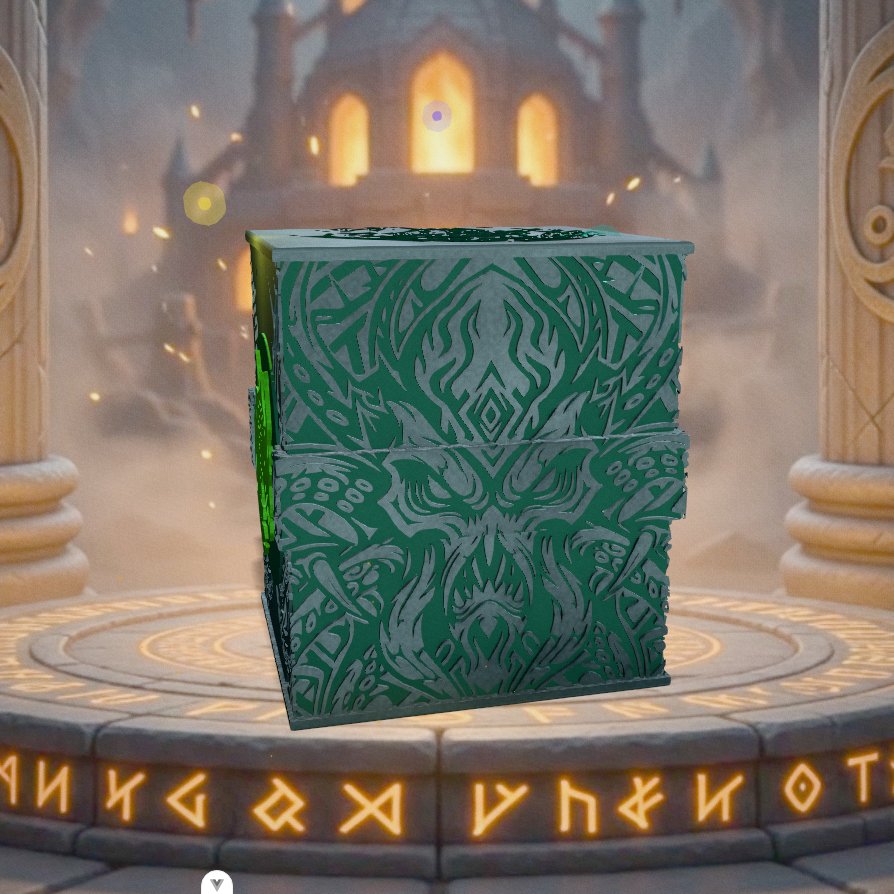 Deckbox Appel de l'abîme - Vue 3 - Accessoire TCG artisanal