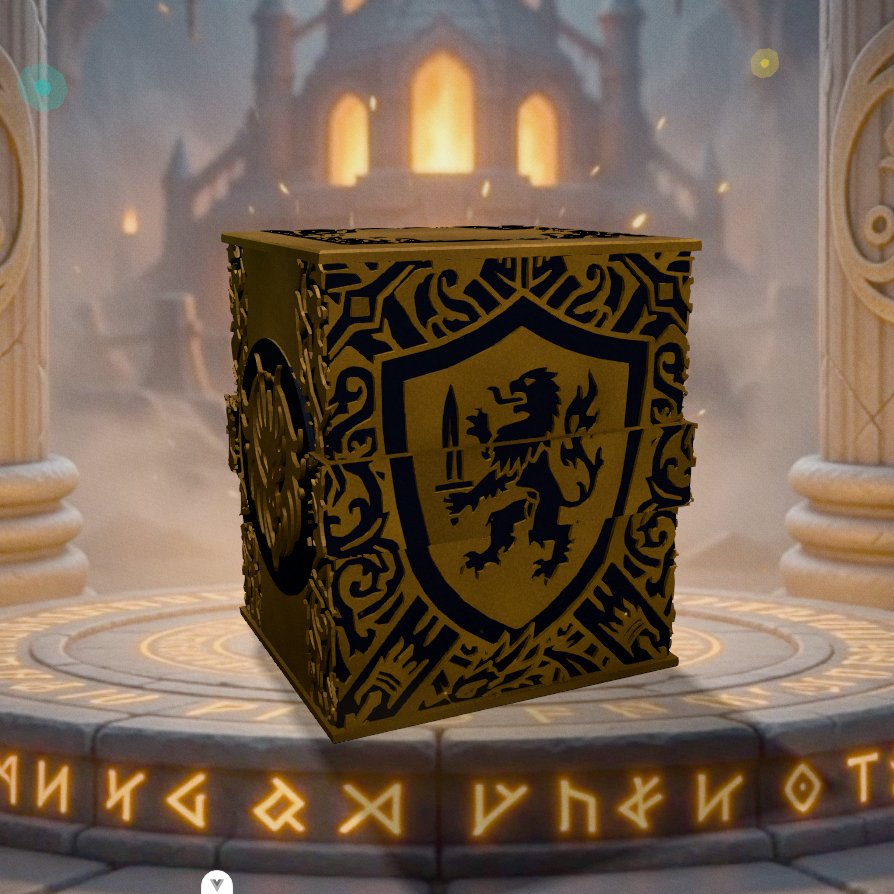 Deckbox Gardien du dragon - Vue 2 - Accessoire TCG artisanal
