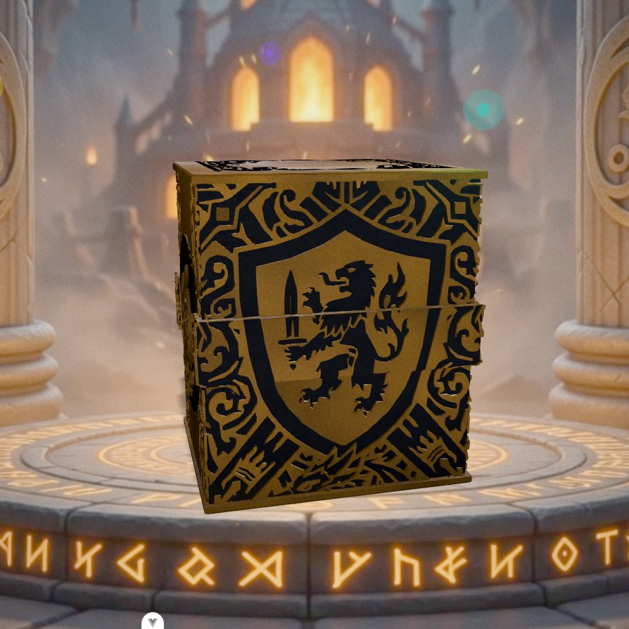 Deckbox Gardien du dragon - Vue 3 - Accessoire TCG artisanal