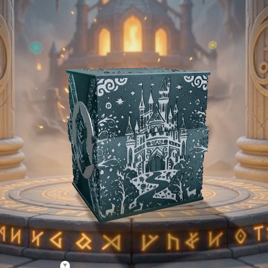 Ritterorden Deckbox - Ansicht 2 - Handgefertigtes TCG-Zubehör