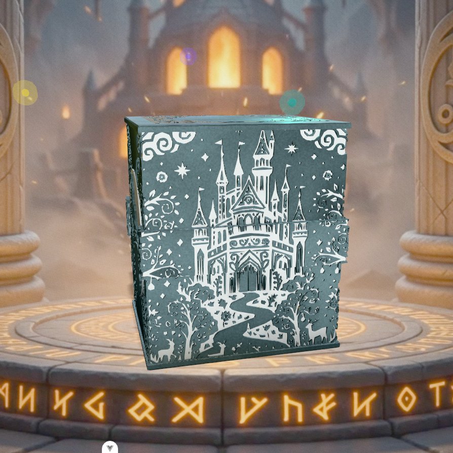 Ritterorden Deckbox - Ansicht 3 - Handgefertigtes TCG-Zubehör