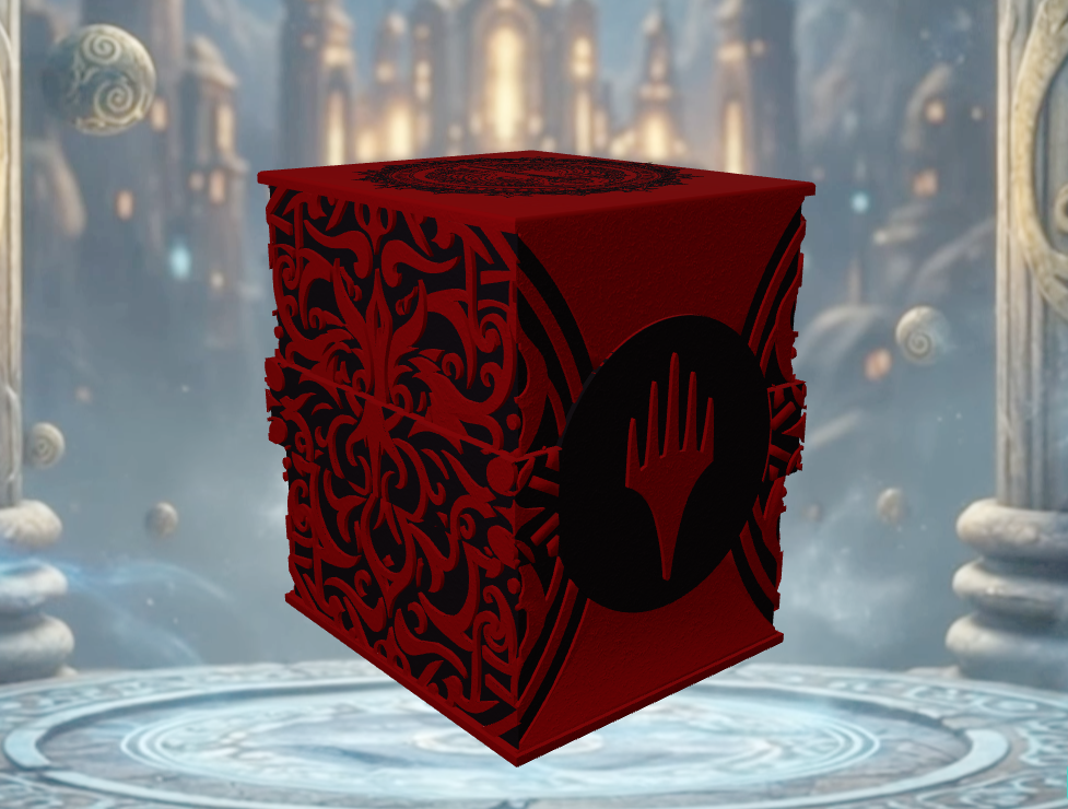Deckbox MTG Deck Box - Vista 3 - Accessorio TCG artigianale