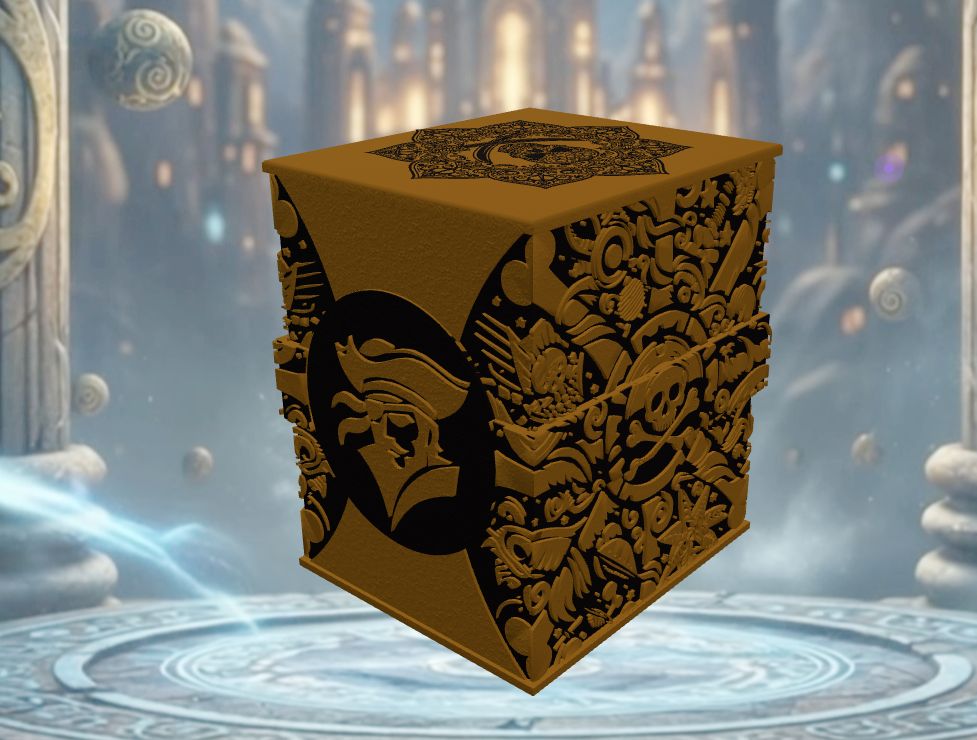 Deckbox Pirate - Vista 3 - Accesorio TCG artesanal